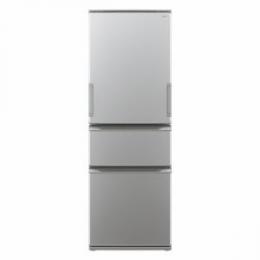 シャープ SJX372PS どっちもドア冷蔵庫 3ドア 374L カームマットシルバー