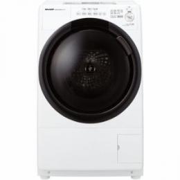 シャープ ES-S7H ドラム式洗濯乾燥機 7kg (クリスタルホワイト・左開き)
