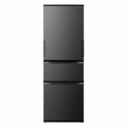シャープ SJ-PW37P-H 両開き 3ドア 374L ダークアッシュグレー