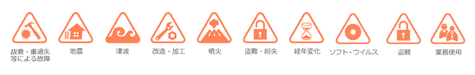 保証対象外となる主な内容1